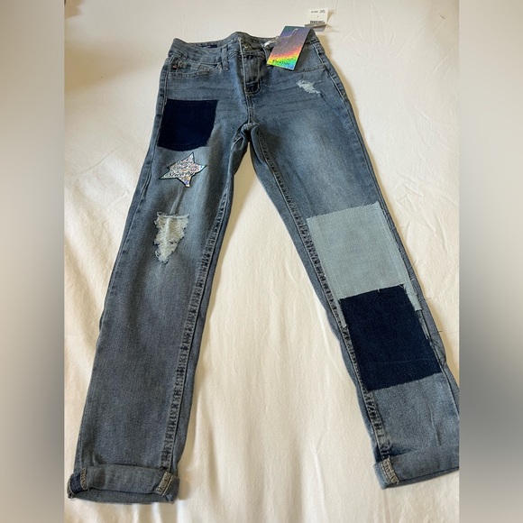 Vigoss Other - Vigoss Stretch Denim Patchwork Jeans NWT
